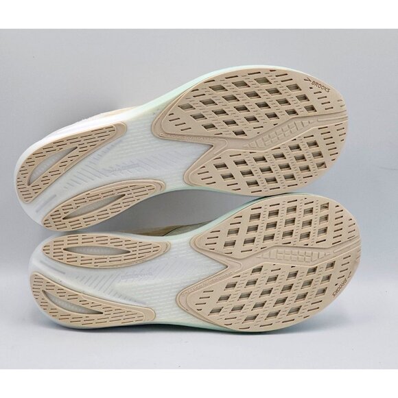 Brooks Women's Beige White Mint Hyperion Tempo Running Shoes Sz 10 2930 - Picture 4 of 16